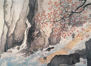 The Gorge in Spring [Kawai Gyokudō, 1954, from Kawai Gyokudo: in commemoration of the 50th anniversary of his passing] Thumbnail Images