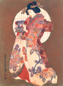 Colored Woodblock Print-Like Picture [Shigeru Aoki, 1905, from AOKI Shigeru: Myth, Sea and Love] Thumbnail Images