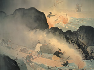 Cormorant Fishing [Kawai Gyokudō, 1951, from Kawai Gyokudo: in commemoration of the 50th anniversary of his passing] Thumbnail Images