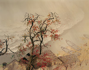 Drizzling Rain [Kawai Gyokudō, 1949, from Kawai Gyokudo: in commemoration of the 50th anniversary of his passing] Thumbnail Images