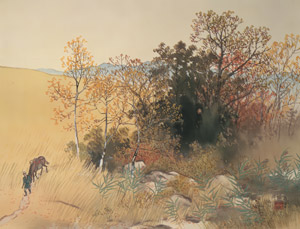 Plateau in Deep Autumn [Kawai Gyokudō, 1948, from Kawai Gyokudo: in commemoration of the 50th anniversary of his passing] Thumbnail Images