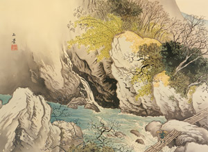 Deep valley in Early Spring  [Kawai Gyokudō, 1941, from Kawai Gyokudo: in commemoration of the 50th anniversary of his passing] Thumbnail Images