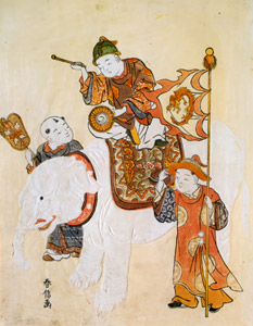 白象と唐子 [鈴木春信, 1765-1770年, 秘蔵浮世絵大観 第9巻 ベルギー王立美術館より]のサムネイル画像