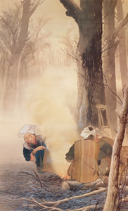 焚火 [川合玉堂, 1903年, 没後50年 川合玉堂展より]のサムネイル画像