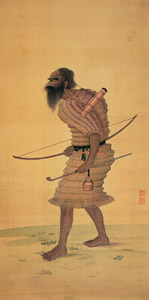 Ainu People (Male) [Kawahara Keiga,  from Catalogue of the Exhibition of Keiga Kawahara] Thumbnail Images