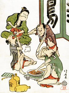 Drinking Servants, from the Toba-e Collection series [Katsushika Hokusai, 1804-1818, from Musees Royaux d’Art Et d’Histoire, Brussels] Thumbnail Images