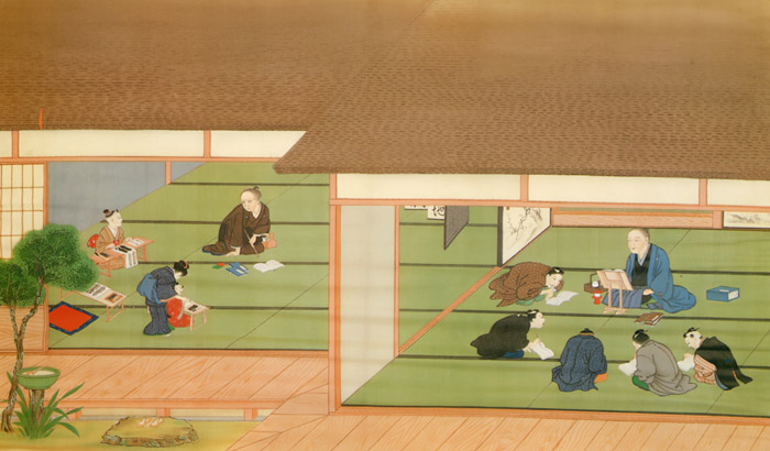 Private elementary school [Kawahara Keiga,  from Catalogue of the Exhibition of Keiga Kawahara]