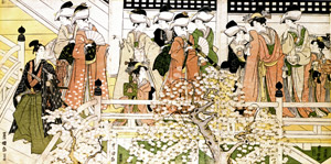 Cherry Blossom-viewing at Kiyomizu-dō in Ueno [Utagawa Toyokuni, 1800, from Musees Royaux d’Art Et d’Histoire, Brussels] Thumbnail Images