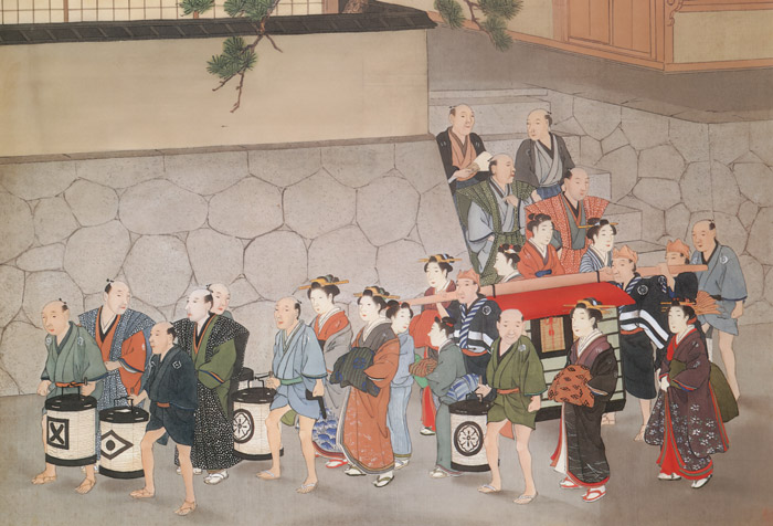 Procession of the bride [Kawahara Keiga,  from Catalogue of the Exhibition of Keiga Kawahara]