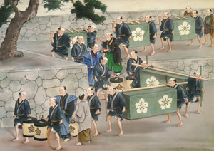 Carrying the dowry [Kawahara Keiga,  from Catalogue of the Exhibition of Keiga Kawahara] Thumbnail Images