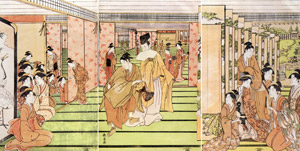 万歳踊り [栄松斎長喜, 1791-1795年頃, 秘蔵浮世絵大観 第9巻 ベルギー王立美術館より]のサムネイル画像