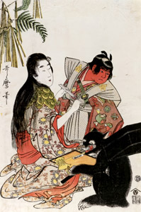 The Ceremony of Assuming Manhood: Kintarō and His Mother [Kitagawa Utamaro, 1801-1804, from Musees Royaux d’Art Et d’Histoire, Brussels] Thumbnail Images