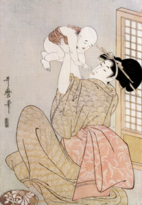 A Mother Lifting Her Baby, from the Mother and Child series [Kitagawa Utamaro, 1801-1804, from Musees Royaux d’Art Et d’Histoire, Brussels] Thumbnail Images