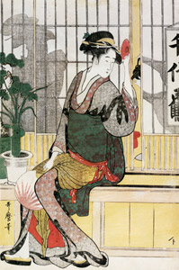 he Chiyozuru Restaurant [Kitagawa Utamaro, 1789-1801, from Musees Royaux d’Art Et d’Histoire, Brussels] Thumbnail Images