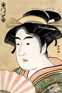 chikawa Monnosuke II as Osome [Katsukawa Shunkō I, 1789, from Musees Royaux d’Art Et d’Histoire, Brussels] Thumbnail Images