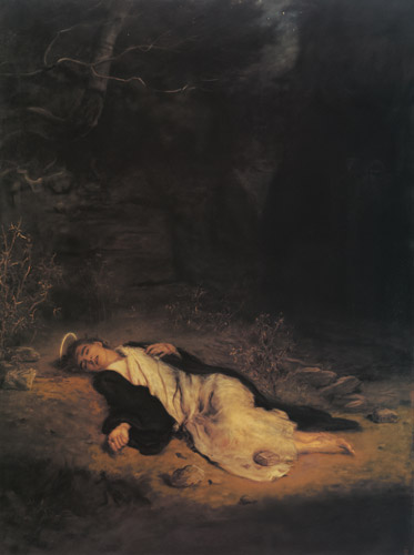聖ステパノ [ジョン・エヴァレット・ミレー, 1894-1895年, ジョン・エヴァレット・ミレイ展（2008）より] パブリックドメイン画像 
