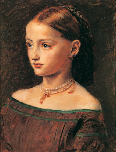 アリス･グレイの肖像 [ジョン・エヴァレット・ミレー, 1859年, ジョン・エヴァレット・ミレイ展（2008）より] パブリックドメイン画像 