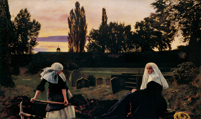The Vale of Rest: where the weary find repose [John Everett Millais, 1858, from John Everett Millais Exhibition Catalogue]