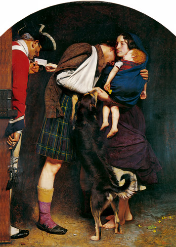 1746年の放免令 [ジョン・エヴァレット・ミレー, 1852-1853年, ジョン・エヴァレット・ミレイ展（2008）より] パブリックドメイン画像 