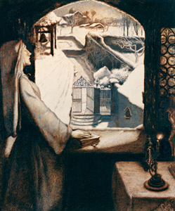 聖アグネス祭前夜 [ジョン・エヴァレット・ミレー, 1854年, ジョン・エヴァレット・ミレイ展（2008）より]のサムネイル画像