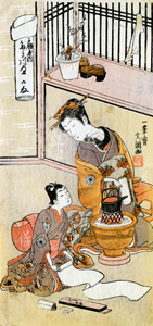 The Courtesan Takigawa of Ōgi-ya [Ippitsusai Buncho, 1764-1772, from Musees Royaux d’Art Et d’Histoire, Brussels] Thumbnail Images