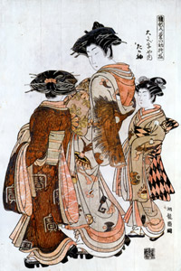 The Courtesan Tagasode of Daimonji-ya, from the Hinagata-Wakana-no-Hatsumoyō series [Isoda Koryusai, 1772-1781, from Musees Royaux d’Art Et d’Histoire, Brussels] Thumbnail Images