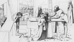 《両親の家のキリスト》の習作 [ジョン・エヴァレット・ミレー, 1849年, ジョン・エヴァレット・ミレイ展（2008）より]のサムネイル画像