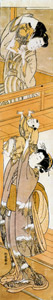 役者絵を欲しがる子供 [礒田湖龍斎, 1764-1781年, 秘蔵浮世絵大観 第9巻 ベルギー王立美術館より]のサムネイル画像