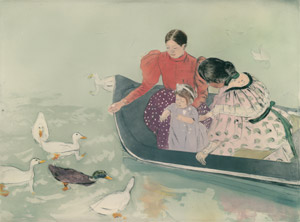Feeding the Ducks [Mary Cassatt, 1894, from Mary Cassatt Retrospective] Thumbnail Images