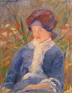 庭に座るシュザン [メアリー・カサット, 1881年, メアリー・カサット展より]のサムネイル画像
