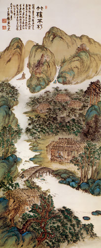 The Bamboo House of Wang Yucheng [Tomioka Tessai, 1917, from Tomioka Tessai; The Complete Works of Modern Japanese Art 1]