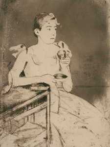 晩餐後のコーヒー [メアリー・カサット, 1889年, メアリー・カサット展より]のサムネイル画像