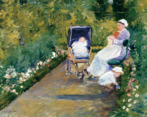 庭の子どもたち(乳母） [メアリー・カサット, 1878年, メアリー・カサット展より]のサムネイル画像