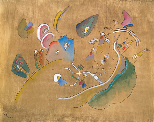 Composition on Brown Background [Wassily Kandinsky, 1919, from KANDINSKY]