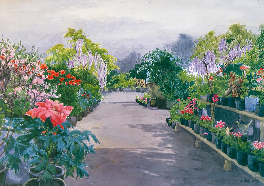 Landscape with Flowers