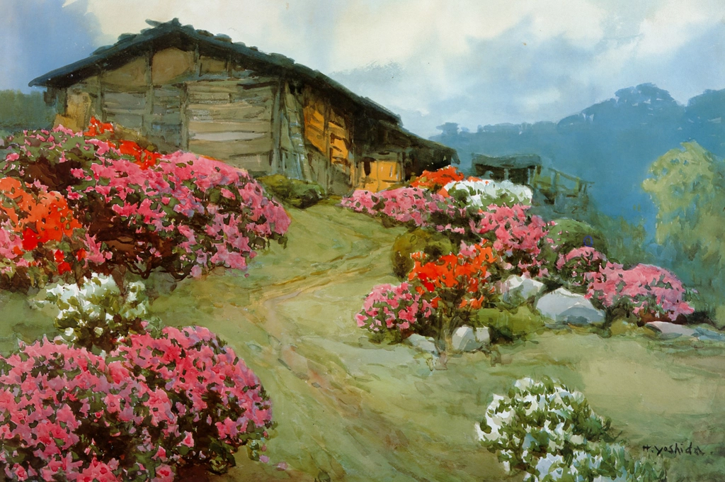 Azalea and House (Shimonita Village)