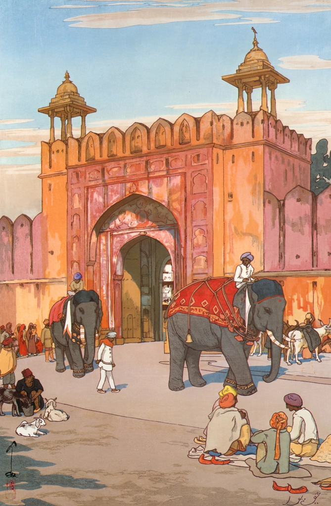 The Ajmer Gate in Jaipur