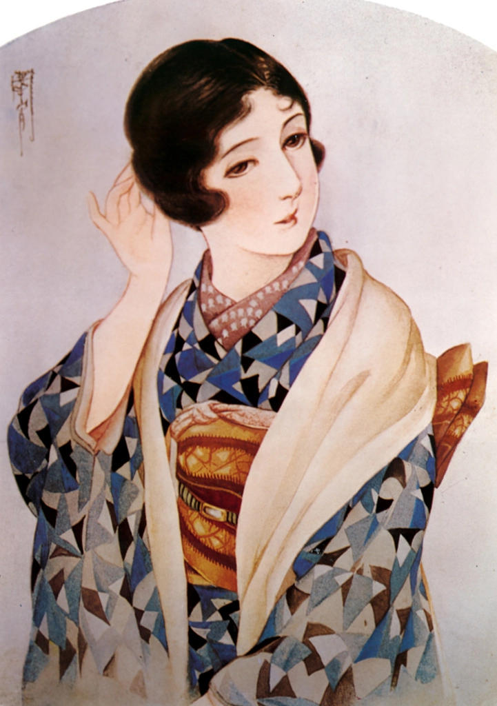 Untitled (Woman in Kimono Touching her Hair)