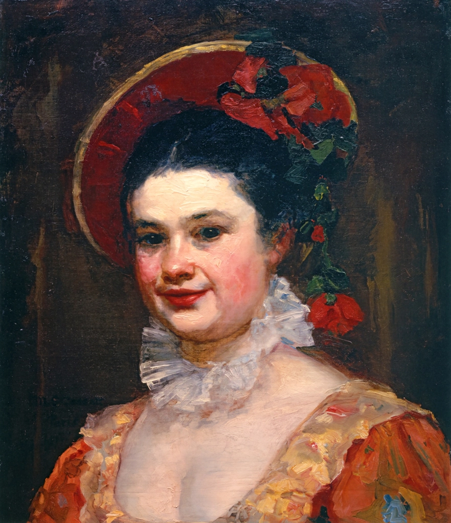 Woman in Red Hat