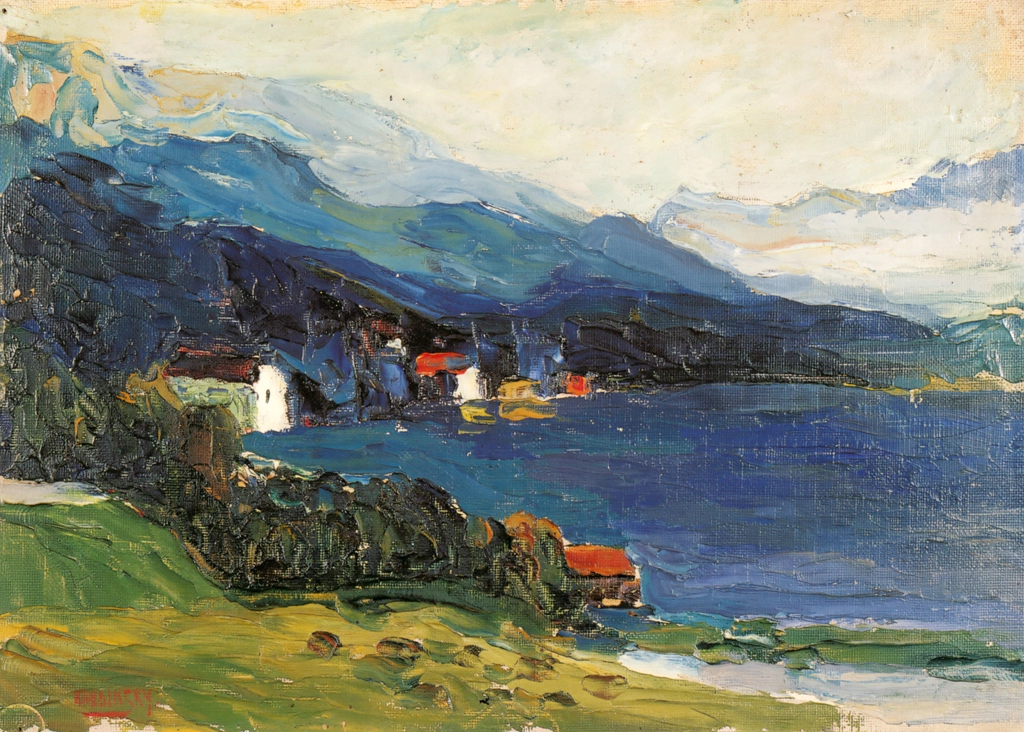 Kochel — Lake with Hotel Grauer Bär