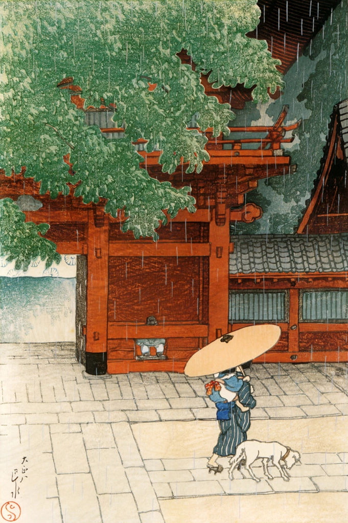 Twelve Subjects of Tokyo : Sanno Shrine in the Early Summer Rain