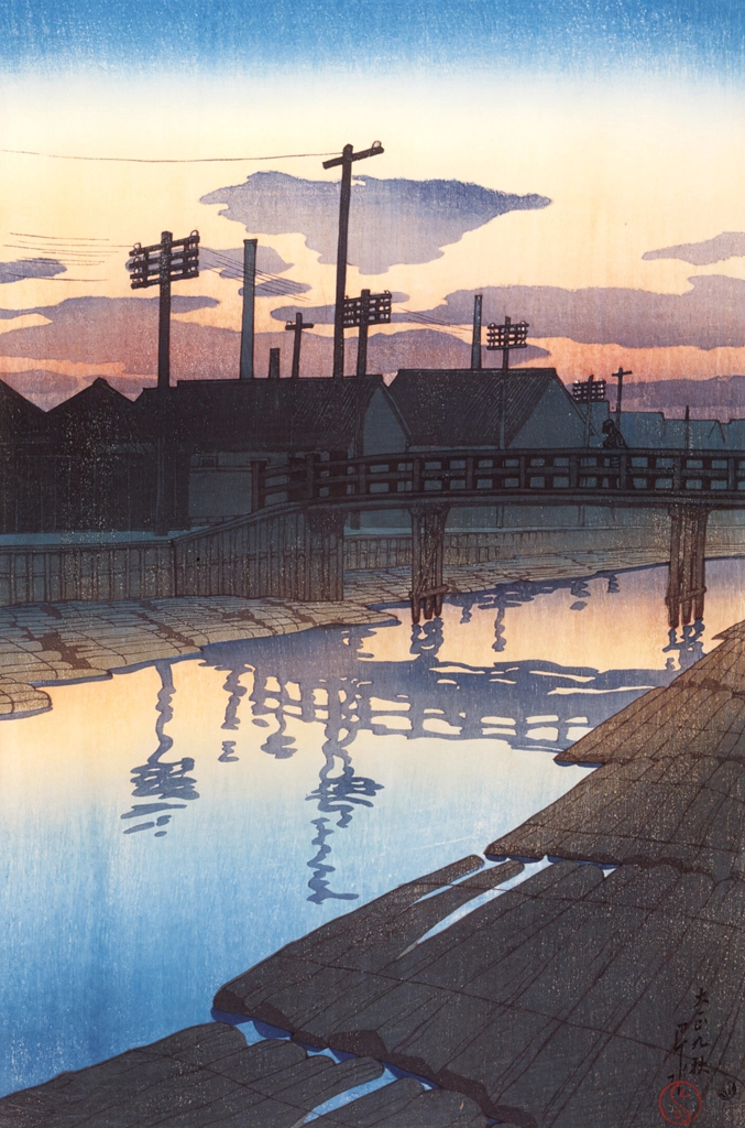 Twelve Subjects of Tokyo : Dusk at Kiba