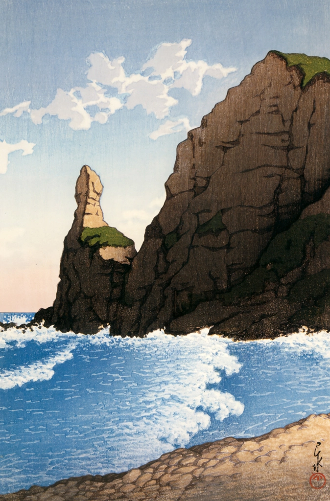 Japanese Sceneries, Eastern Japan Series : Setakamui Rock, Shirubeshi