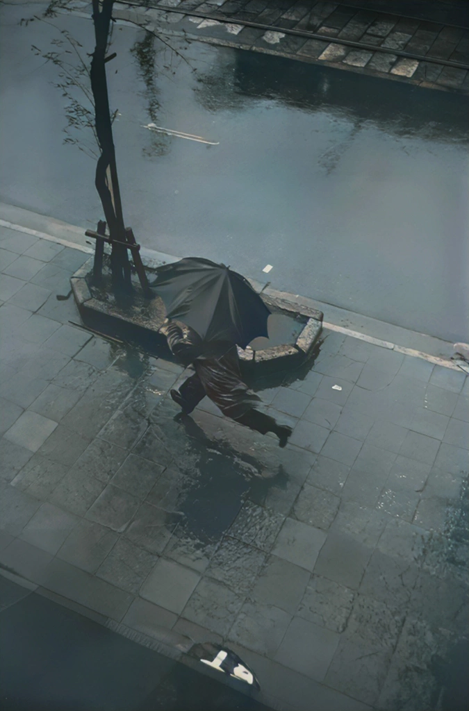 Perting Rain (AI Colorized)