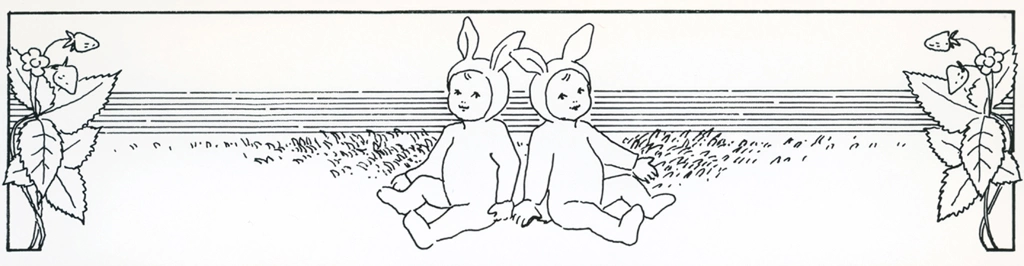 Plate 13 (Strawberries with Children in Rabbit Costumes)