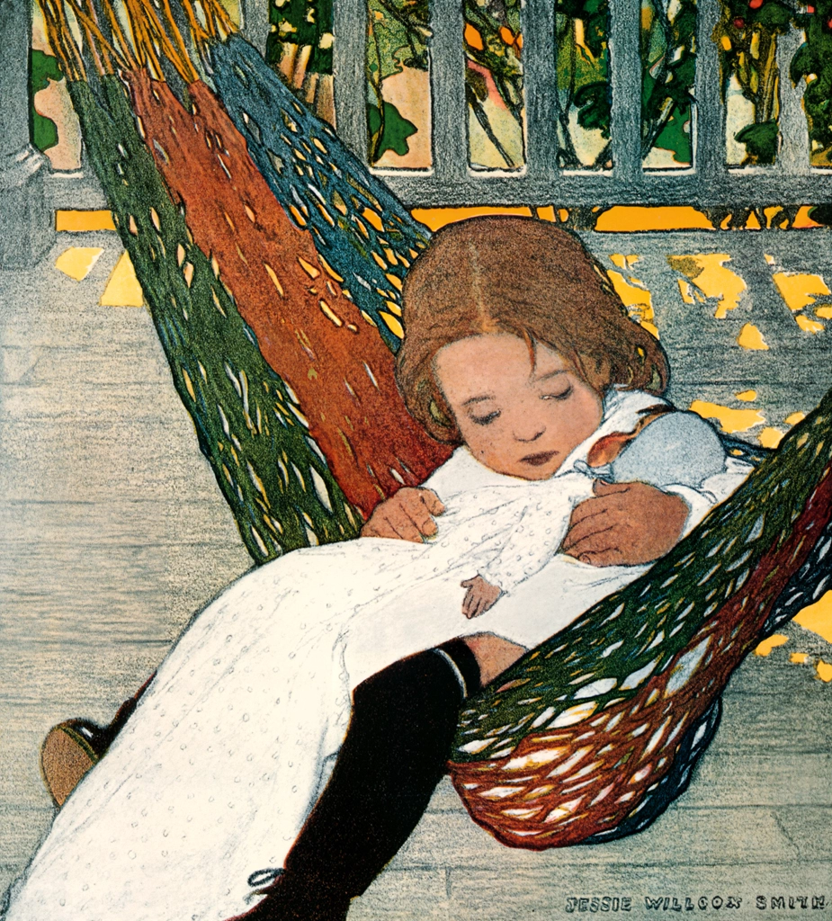 On the Hammock (The Book of the Child by Mabel Humphrey)