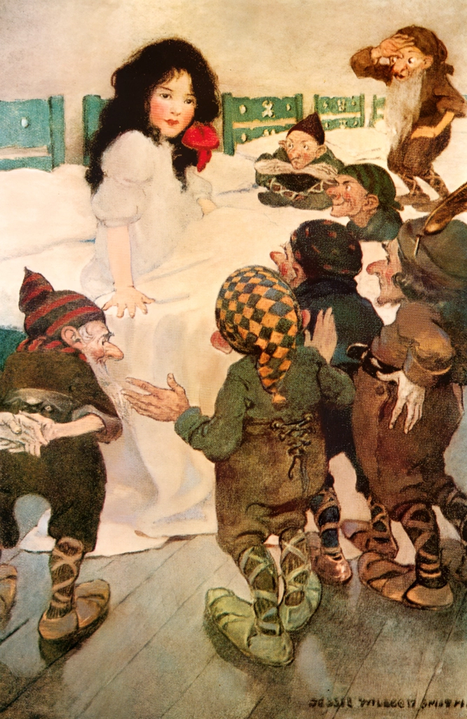 Snow-Drop and the Seven Little Dwarfs (A Child's Book of Stories by Penrhyn W. Coussens)