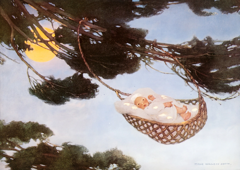 Hush-a-by, baby, on the treetop (The Jessie Willcox Smith Mother Goose)