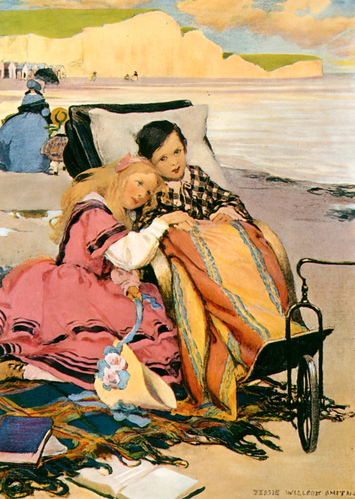 Paul Dombey and Florence on the Beach at Brighton (Dickens's Children)