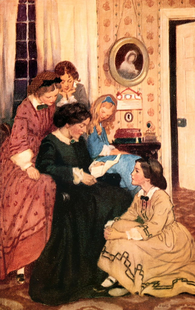 They all drew to the fire (Little Women by Louisa May Alcott)